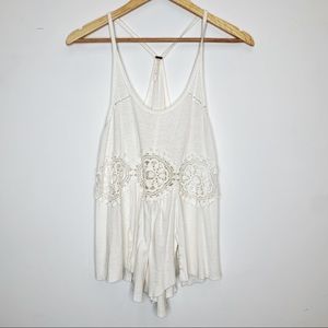Free People Cream Tank Top